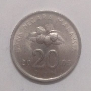 20 Sen _2005 Bank Negara Malaysia (used)