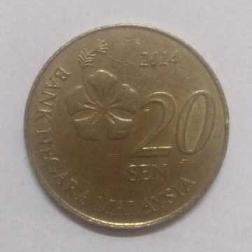 20 Sen _2014 Bank Negara Malaysia (used)