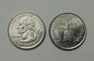 United States Quarter Dollar Maryland State 1 Coin (# 7/50) UNC