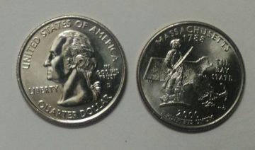 United States Quarter Dollar Massachusetts State 1 Coin (# 6/50) UNC