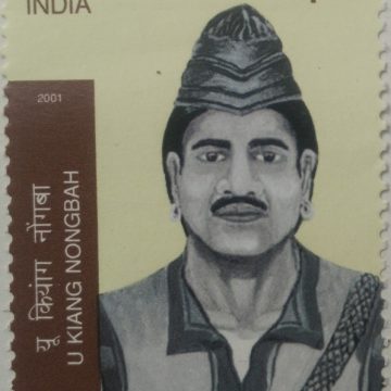 Personality Series, Spirit of Nationalism: u.kiang Nongbah  (Hinged/Gum washed stamp)