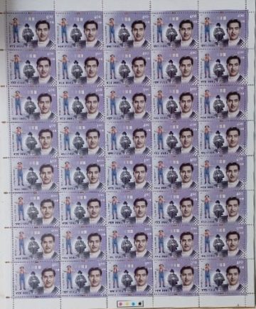 Raj Kapoor, Personality, Rs.4- MNH (Stamp Full Sheets -40stamps)