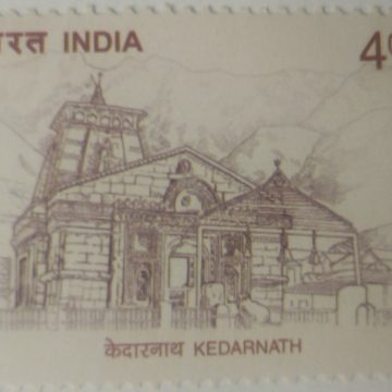 Inpex-Empirepex 2001, National stamp Exibition: Kedarnath Temple  (Hinged/Gum washed stamp)