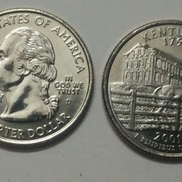 United States Quarter Dollar Kentucky State 1 Coin (# 15/50) UNC