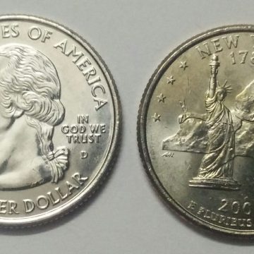 United States Quarter Dollar New York State 1 Coin (# 11/50) UNC