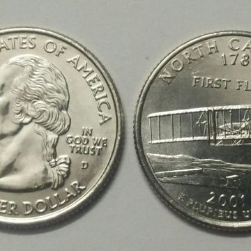 United States Quarter Dollar North Carolina State 1 Coin (# 12/50) UNC