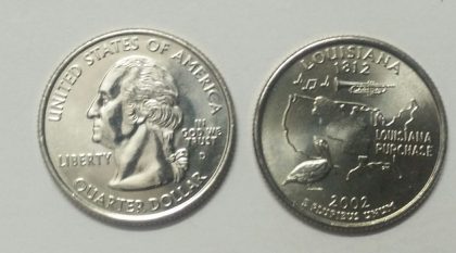 United States Quarter Dollar Louisiana State 1 Coin (# 18/50) UNC | Indian Postage Stamps | Indian Coins | Old Indian Currency | Rare Indian Coins | Numismatic Collection India