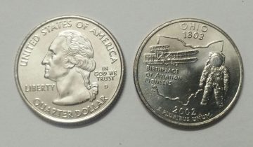 United States Quarter Dollar Ohio State 1 Coin (# 17/50) UNC