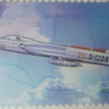 Centenary of Mans First Flight , Defence , Rs 5  (Hinged/Gum washed stamp)