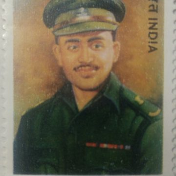 Major Somnath Sharma , Personality , Rs 5  (Hinged/Gum washed stamp)