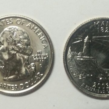 United States Quarter Dollar Maine State 1 Coin (# 23/50) UNC