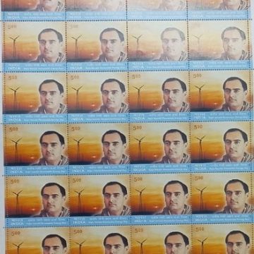 Rajiv Gandhi Renewable Energy Day , Personality, Politician, Prime Minister, Energy ,  Rs.5- MNH (Stamp Full Sheets -40stamps)