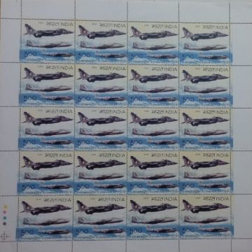 16 Squadron Air Force , Defence  , Rs.5- MNH (Stamp Full Sheets -20stamps)