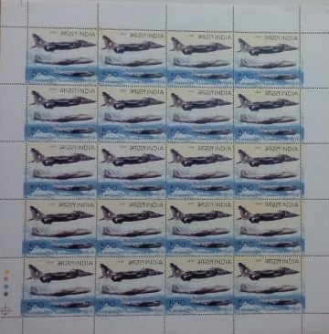 16 Squadron Air Force , Defence , Rs.5- MNH (Stamp Full Sheets -20stamps)