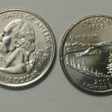 United States Quarter Dollar Oregon State 1 Coin (# 33/50) UNC