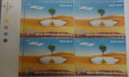 Rainwater Harvesting(Block of 4 TL Stamp) | Indian Postage Stamps | Indian Coins | Old Indian Currency | Rare Indian Coins | Numismatic Collection India