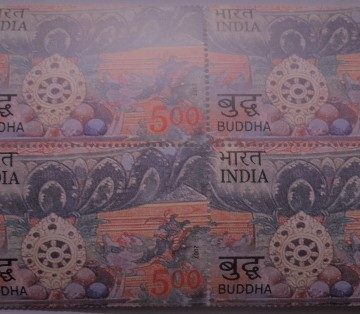 Dharma Chakra(Block of 4 TL Stamp)