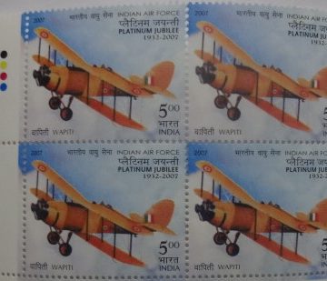 Westland Wapiti biplane (Block of 4 TL Stamp)