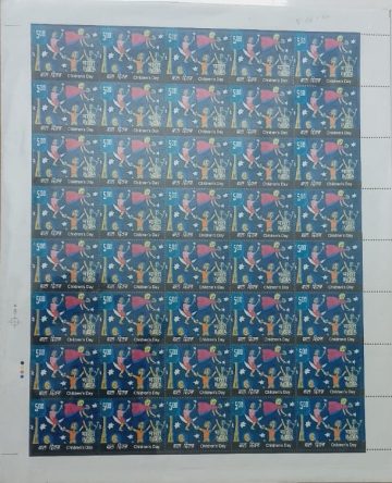 Childrens Day. Thematic, Rs.5- MNH (Stamp Full Sheets -40stamps)