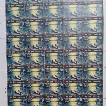 Childrens Day. Thematic, Rs. 5  (Hinged/Gum washed stamp Fullsheet-40 Stamps)