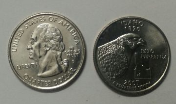 United States Quarter Dollar Idaho State 1 Coin (# 43/50) UNC