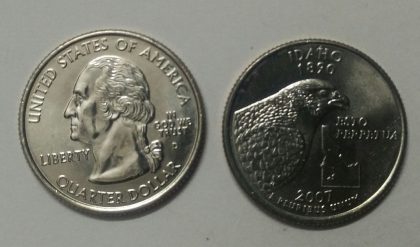 United States Quarter Dollar Idaho State 1 Coin (# 43/50) UNC | Indian Postage Stamps | Indian Coins | Old Indian Currency | Rare Indian Coins | Numismatic Collection India
