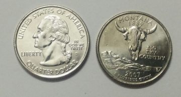 United States Quarter Dollar Montana State 1 Coin (# 41/50) UNC