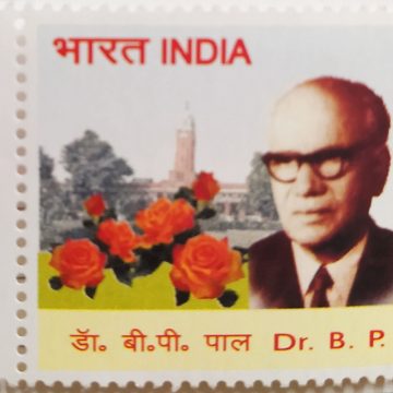 Dr.BP Pal , Personality , Rs 5  (Traffic Light Stamp)