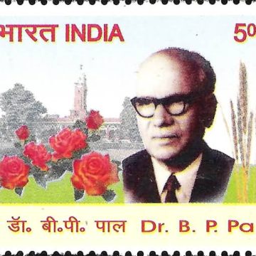 Dr.BP Pal , Personality , Rs 5  (Hinged/Gum washed stamp)