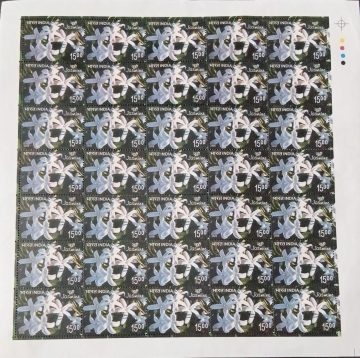 Jasmine , Thematic , Rs 15  MNH (Stamp Full Sheets -35stamps)