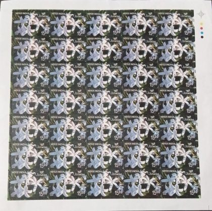 Jasmine , Thematic , Rs 15  MNH (Stamp Full Sheets -35stamps) | Indian Postage Stamps | Indian Coins | Old Indian Currency | Rare Indian Coins | Numismatic Collection India