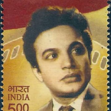 Uttam Kumar Personality Rs. 5  (Hinged/Gum washed stamp)