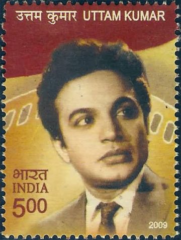 Uttam Kumar Personality Rs. 5 (Hinged/Gum washed stamp)