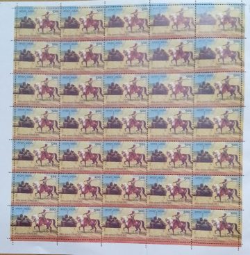 2nd Lancers (Gardners Horse) Defence  Rs.5- MNH (Stamp Full Sheets -35 stamps)