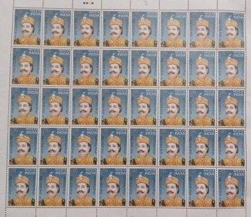 Lal Pratap Singh Personality  Rs.5- MNH (Stamp Full Sheets -40stamps)