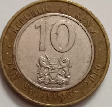 KENYA 10 SHILLING 2010(Used)