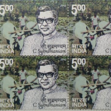 Subramaniam(Block of 4 TL Stamp)