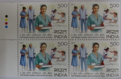 Trained Nurses Association of India(Block of 4 TL Stamp) | Indian Postage Stamps | Indian Coins | Old Indian Currency | Rare Indian Coins | Numismatic Collection India