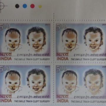 The Smile Train-Cleft Surgery(Block of 4 TL Stamp)