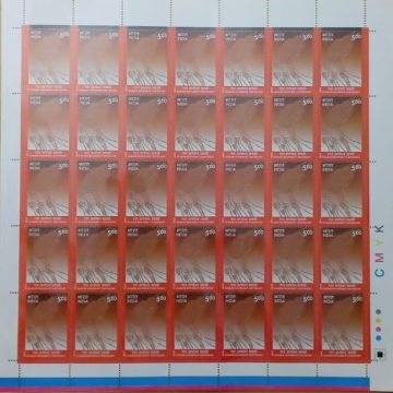 Ghadar Movement Centenary Freedom Movement, Burning Torch, Hands, Centenary, Flame Rs.5- MNH (Stamp Full Sheets -35stamps)