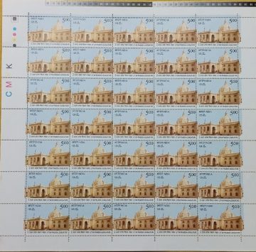 Uttar Pradesh Legislature Legislature, Assembly, Building Rs.5- MNH (Stamp Full Sheets -35stamps)