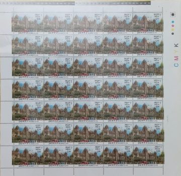 Heritage Buildings - Mumbai GPO Heritage, Post Office,?Architecture, ArchaeologyRs.5- MNH (Stamp Full Sheets -35stamps)