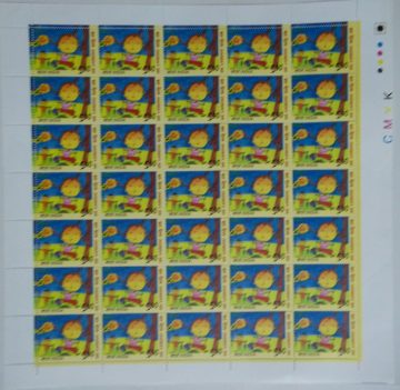 Children?s Day Children?s DayPaintingSwing Rs. 5 - MNH (Full sheet - 35 stamps)