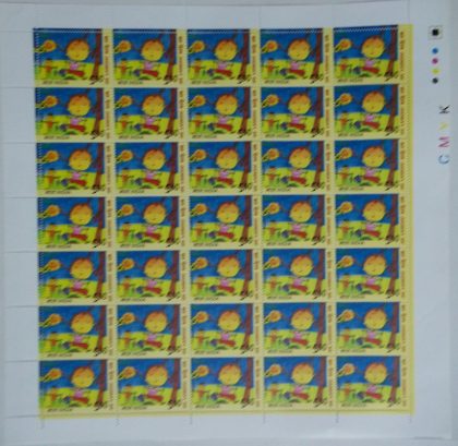 Children?s Day Children?s DayPaintingSwing Rs. 5 - MNH (Full sheet - 35 stamps) | Indian Postage Stamps | Indian Coins | Old Indian Currency | Rare Indian Coins | Numismatic Collection India