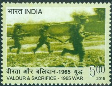 Valour and Sacrifice-1965 War Armed Forces, Defence, Military, Soldier, War, Army Rs. 5 - MNH Stamp