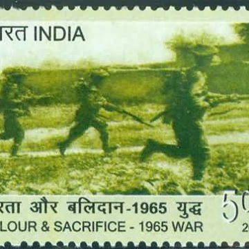 Valour and Sacrifice-1965 War Armed Forces, Defence, Military, Soldier, War, Army Rs. 5 - MNH Stamp