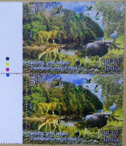 Zoological Survey of India (Set of 2) (Traffic Light Stamp) | Indian Postage Stamps | Indian Coins | Old Indian Currency | Rare Indian Coins | Numismatic Collection India