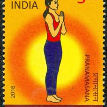 Surya Namaskar Surya Namaskar, Yoga, Pranamasana Rs. 5 - MNH Stamp