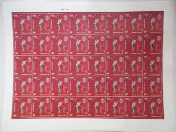 Games of the XXXI Olympiad-Rio Rs.5- Badminton (Full sheet - 40 stamps)