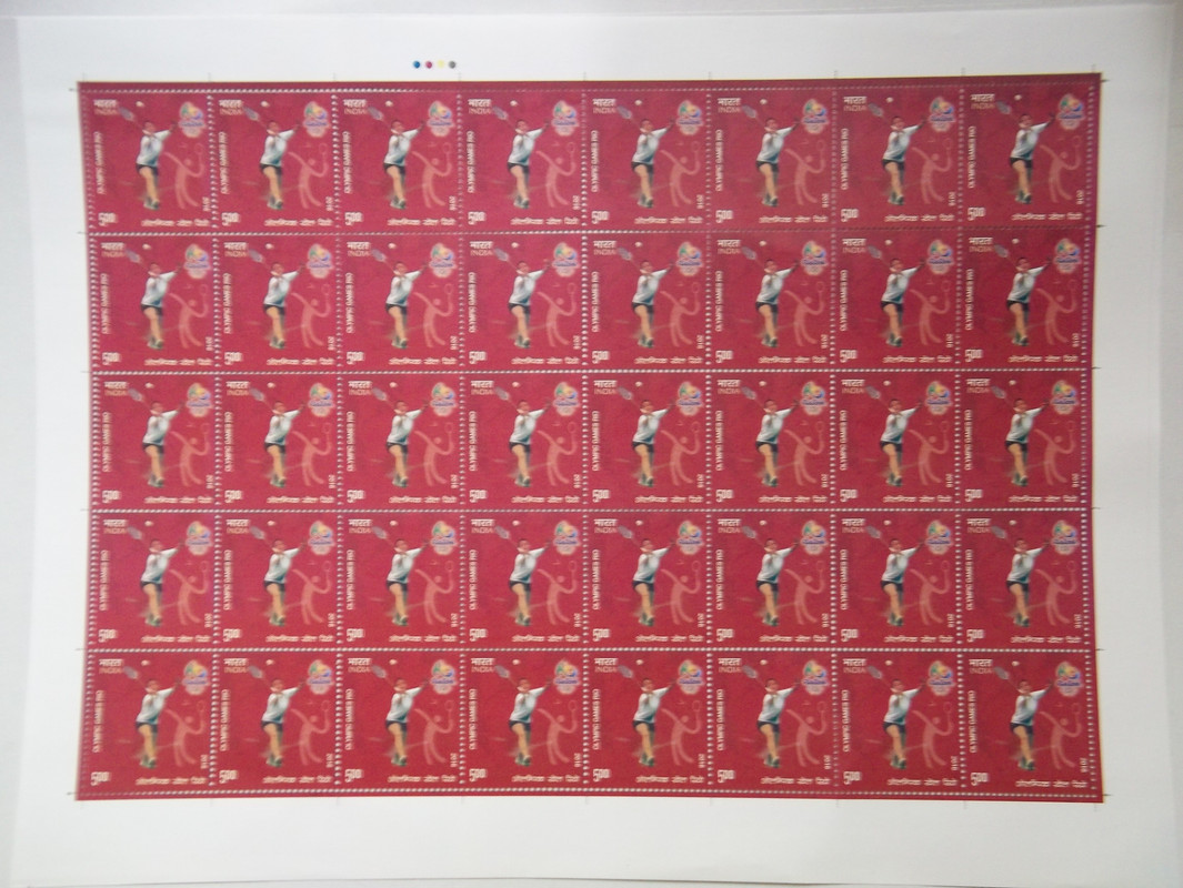 Games of the XXXI Olympiad-Rio Rs.5- Badminton (Full sheet - 40 stamps)